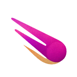 CometHire logo shaped as a comet